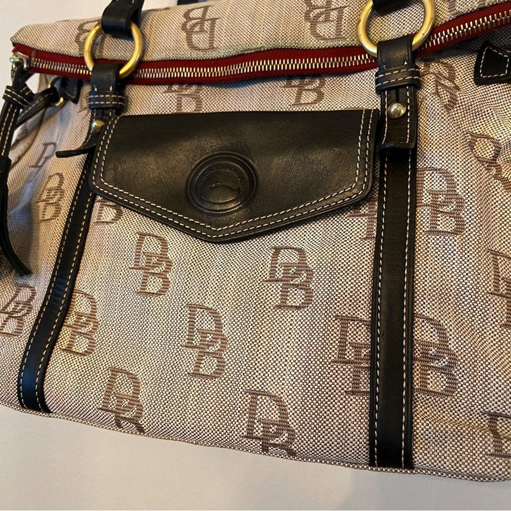Dooney & Bourke Black and Brown Florentine The Smith Tote Bag - Picture 2 of 14